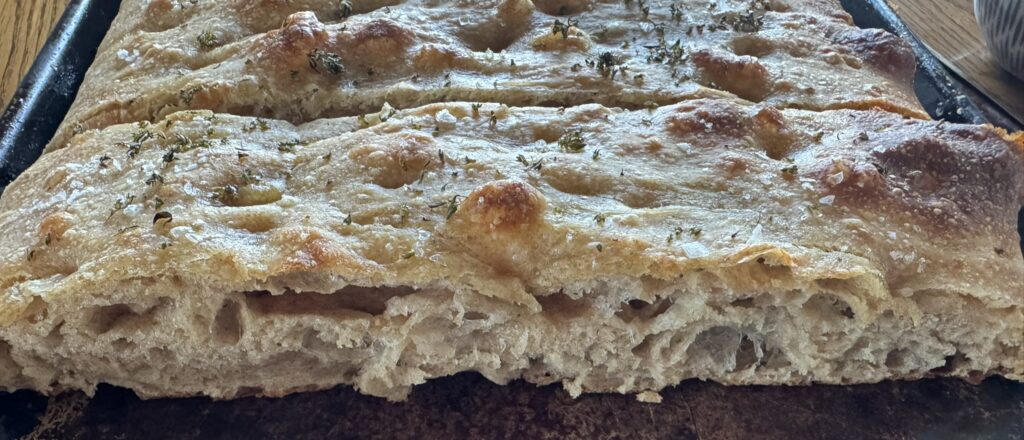Focaccia crumb